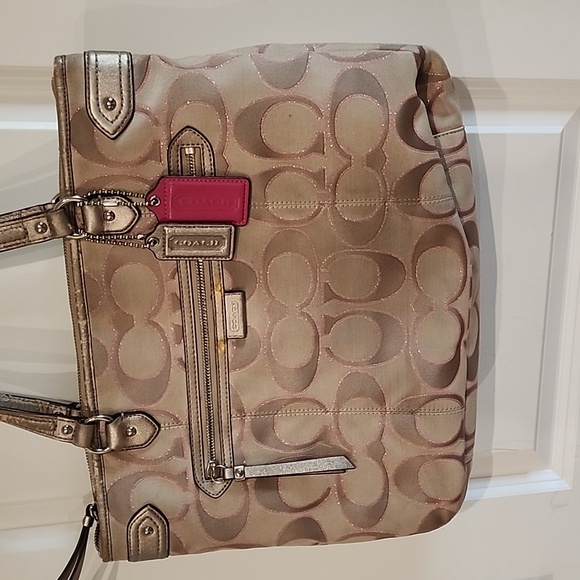Coach Handbags - Coach Signature Fabric Shoulder Bag